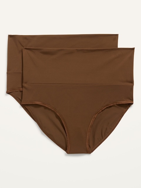 Maternity 2-Pack Rollover-Waist Soft-Knit Hipster Underwear