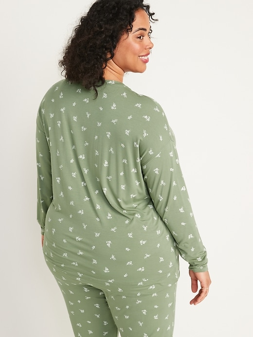 Image number 8 showing, Sunday Sleep Long-Sleeve Pajama Tunic Top
