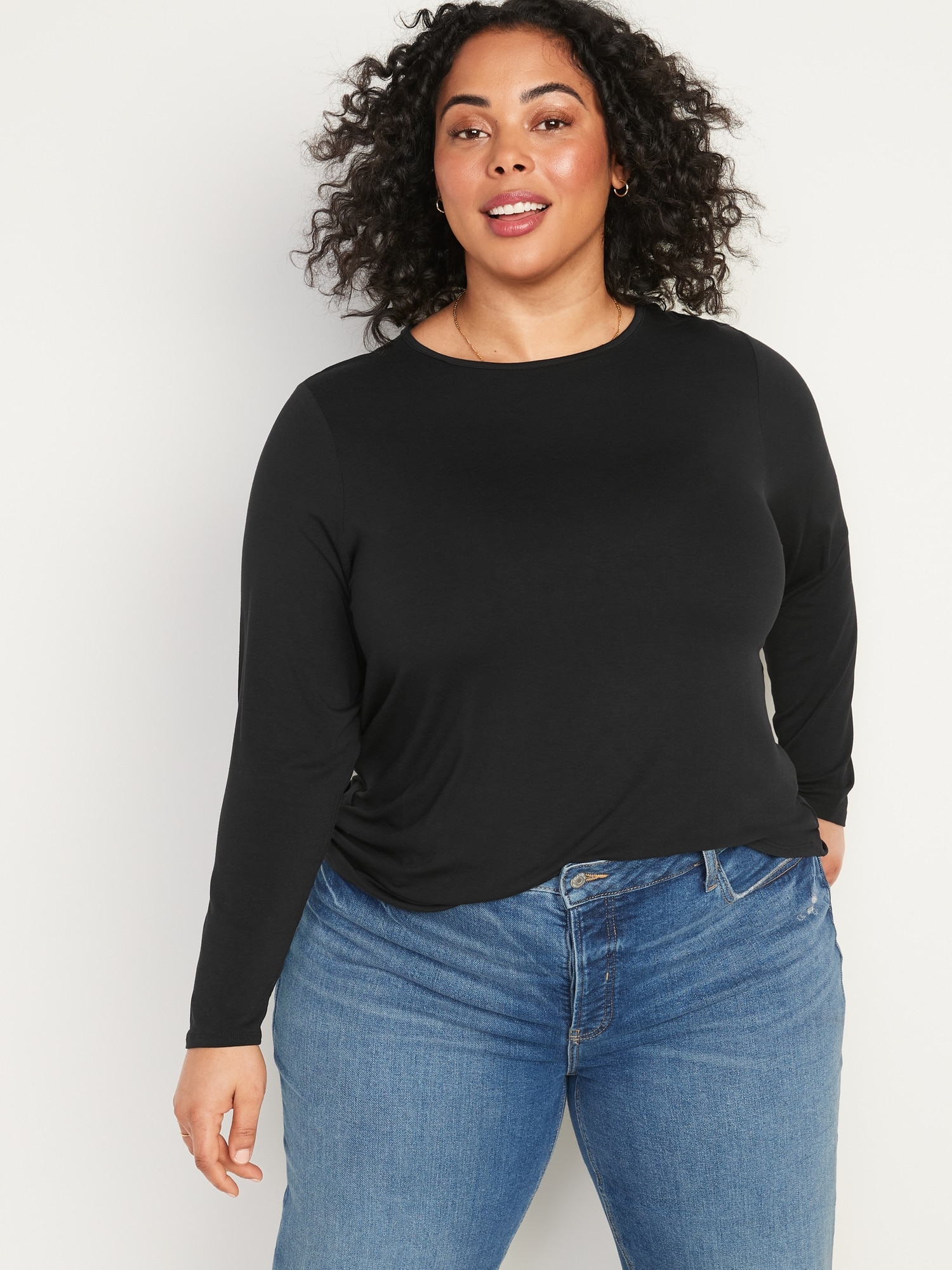 luxe crew neck tee old navy