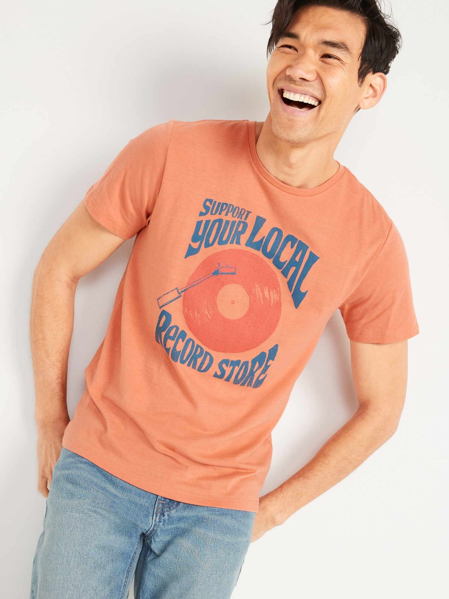 Soft-Washed Graphic T-Shirt for Men 