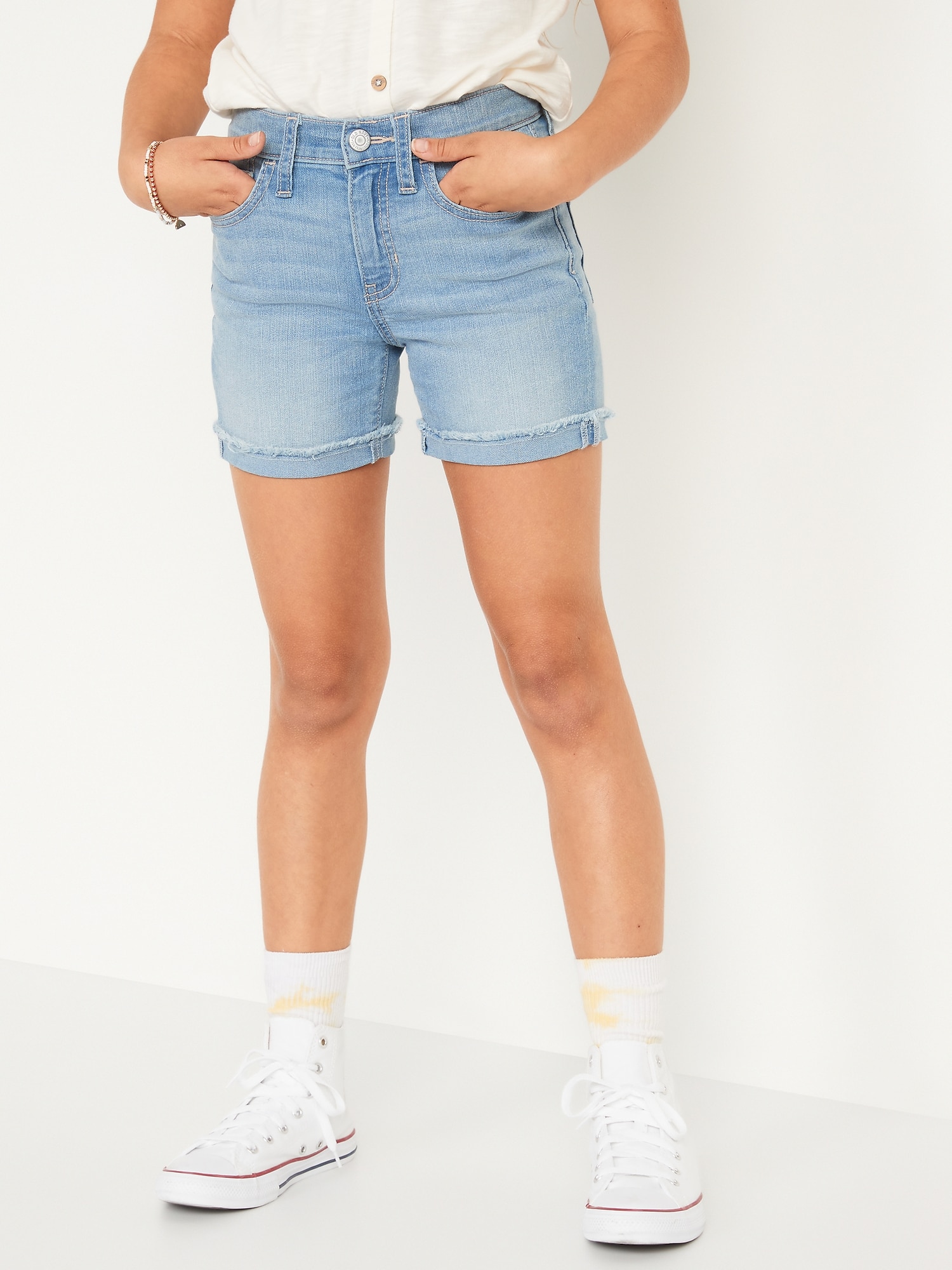 gap high waisted jean shorts