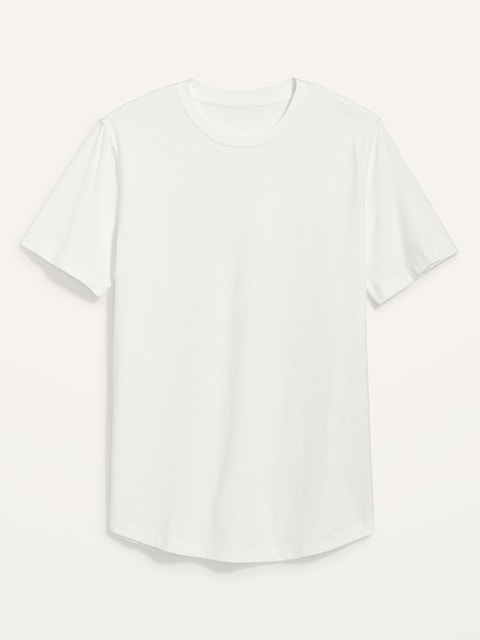 Soft-Washed Curved-Hem T-Shirt