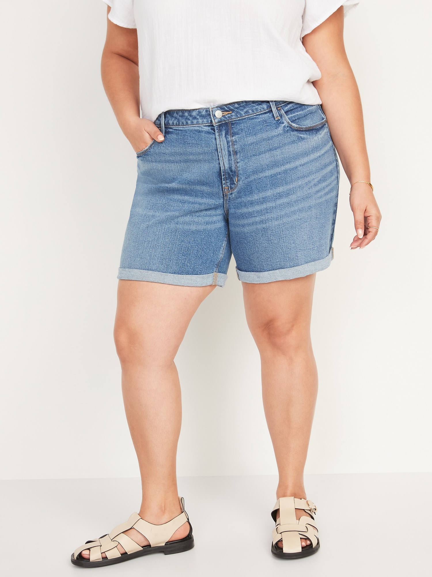 old navy jean shorts 5 inch