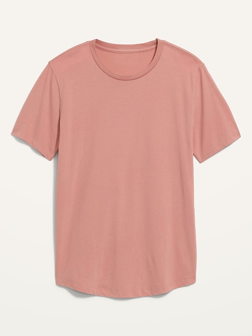 View large product image 1 of 1. Soft-Washed Curved-Hem T-Shirt