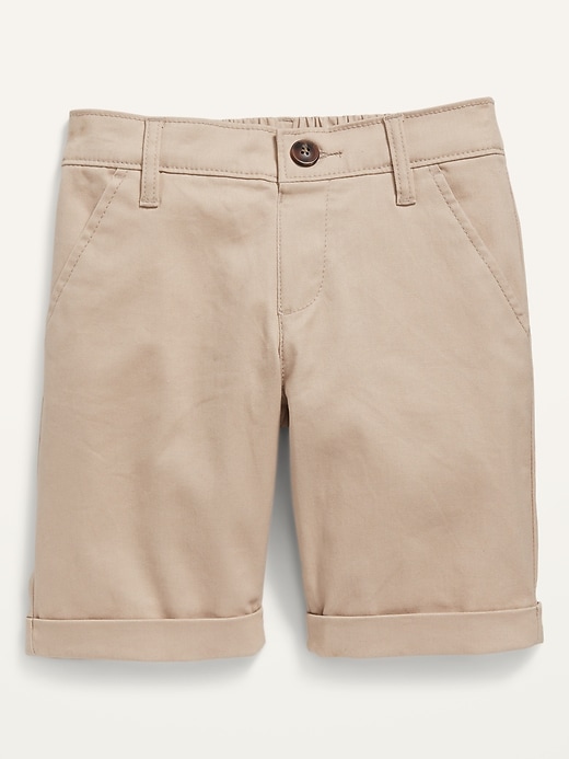 Uniform Clean Slate Stain-Repellent Bermuda Shorts for Girls