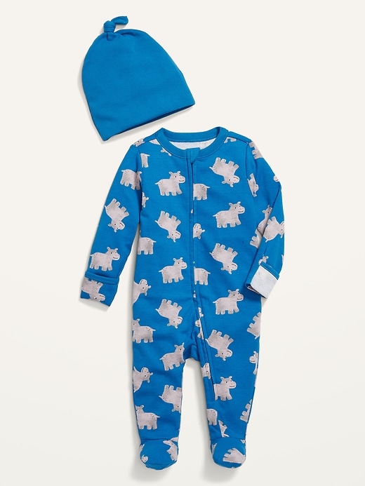 View large product image 1 of 1. Unisex Soft-Knit 2-Piece Layette Set for Baby