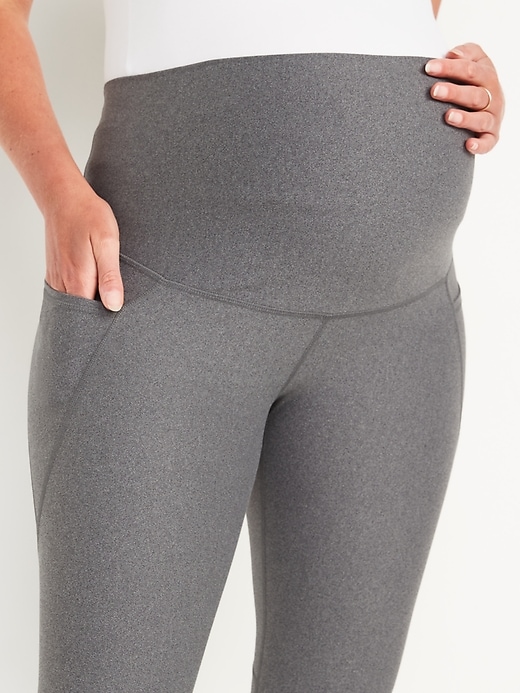 Old Navy Maternity Full Panel Powersoft Crop Leggings  Graveyard Womens  Intimate Apparel - Shop Your Navy Exchange - Official Site
