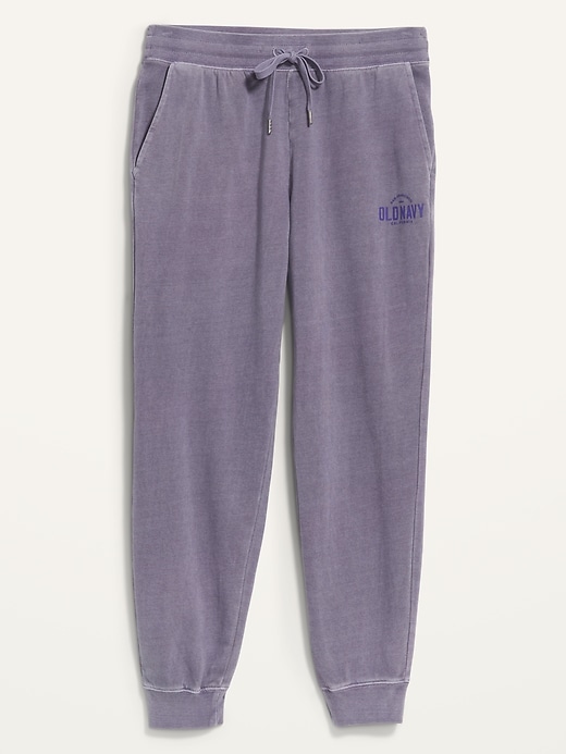 Image number 4 showing, Mid-Rise Tie-Dyed Logo-Graphic Sweatpants