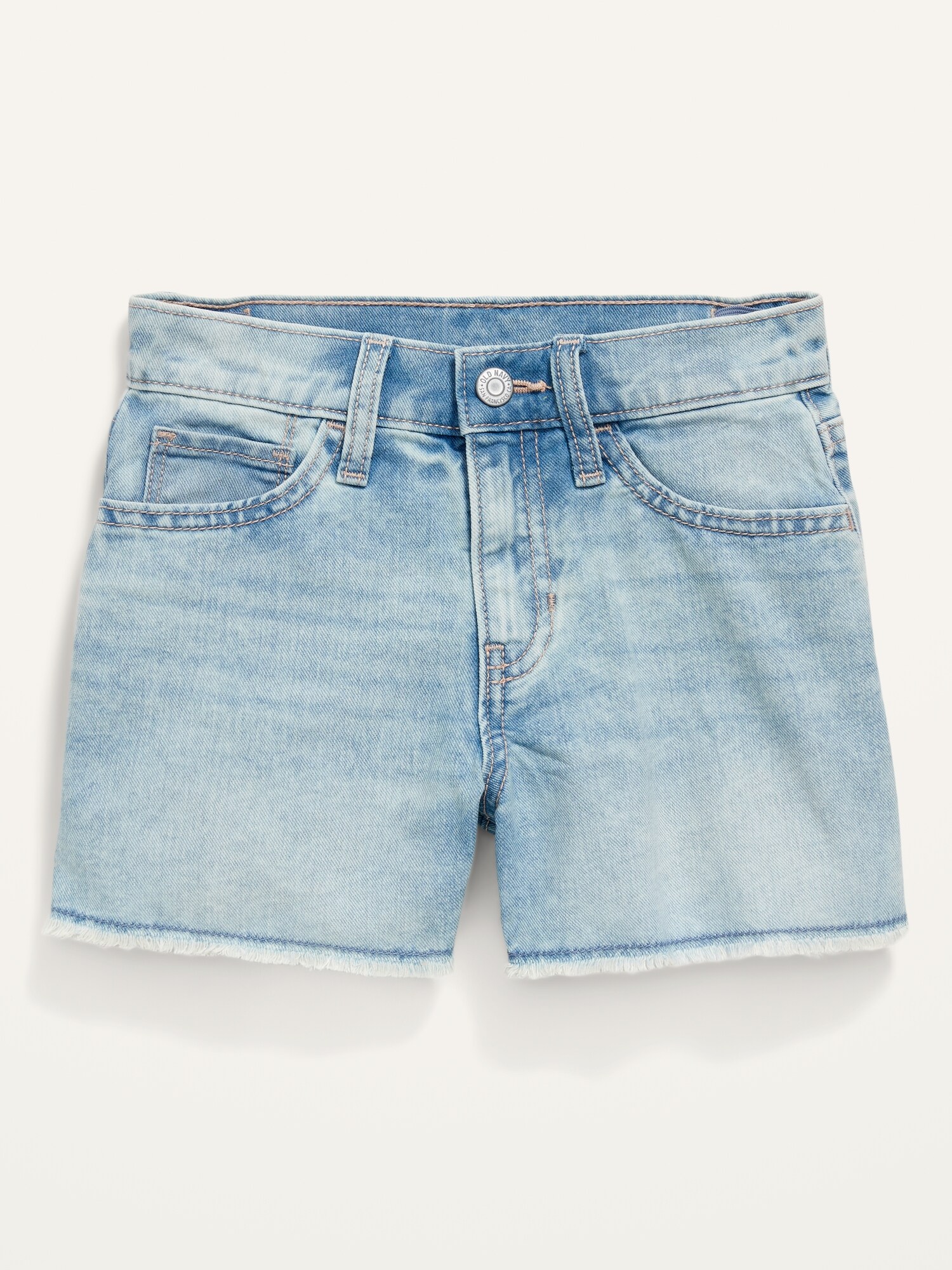 High-Waisted Cut-Off Non-Stretch Jean Shorts for Girls | Old Navy