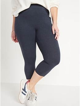 Navy three 2025 quarter leggings