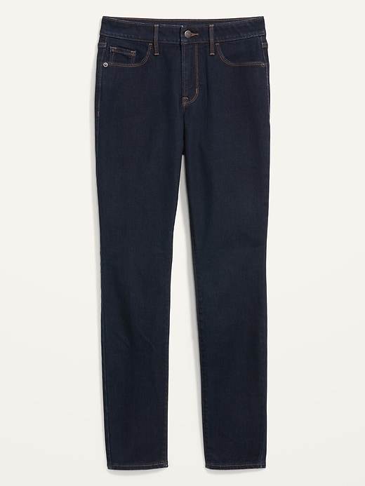 Image number 4 showing, Mid-Rise Pop Icon Skinny Dark-Wash Jeans for Women