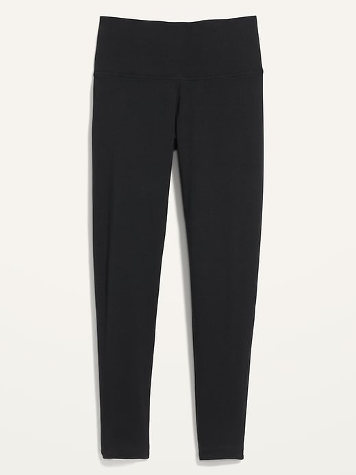 Topshop full length heavy weight legging with deep waistband in black -  ShopStyle