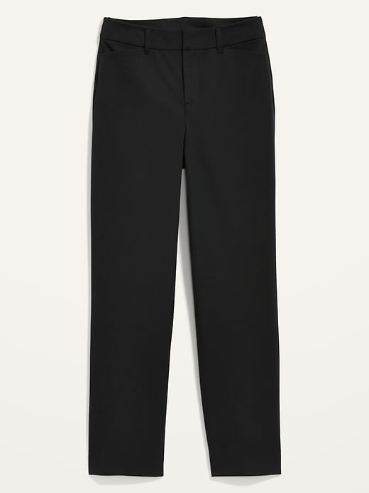 Image number 4 showing, High-Waisted Pixie Straight Ankle Pants for Women