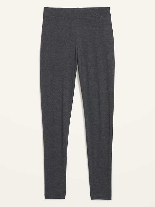 L'image numéro 4 présente Legging tendance à taille haute en jersey à superposer