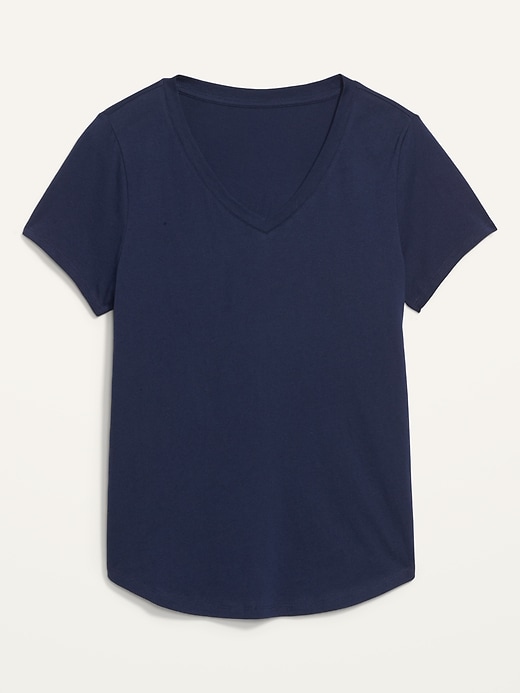 L'image numéro 4 présente T-shirt à col en V tout-aller pour femme