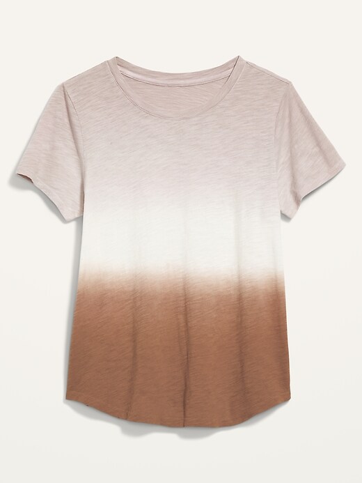 L'image numéro 4 présente T-shirt à imprimé tout-aller en tricot grège pour femme