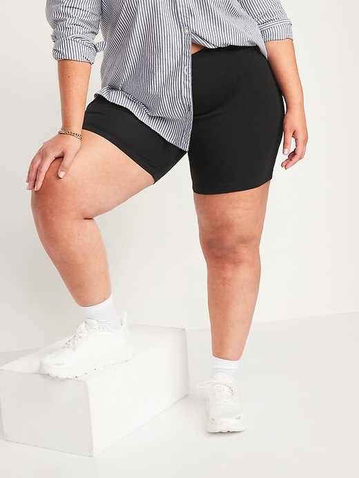L'image numéro 7 présente Cuissard en jersey à taille haute, entrejambe de 15 cm