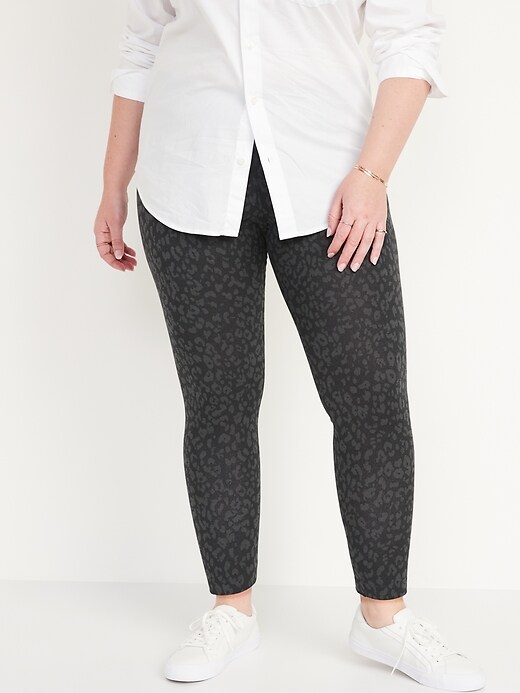 Image number 7 showing, High-Waisted Leopard-Print Ankle Leggings For Women