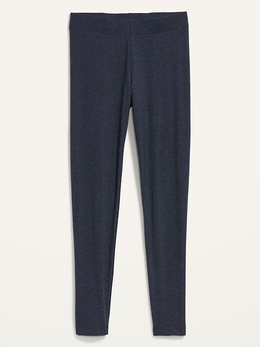L'image numéro 4 présente Legging tendance à taille haute en jersey à superposer