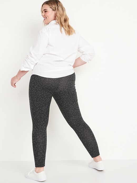 Image number 8 showing, High-Waisted Leopard-Print Ankle Leggings For Women