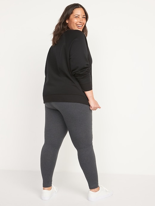 L'image numéro 8 présente Legging tendance à taille haute en jersey à superposer