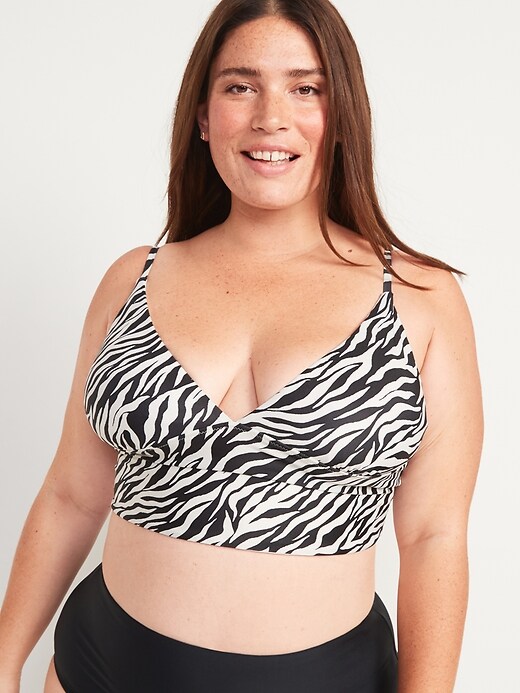 Image number 7 showing, V-Neck Cropped Tankini Swim Top