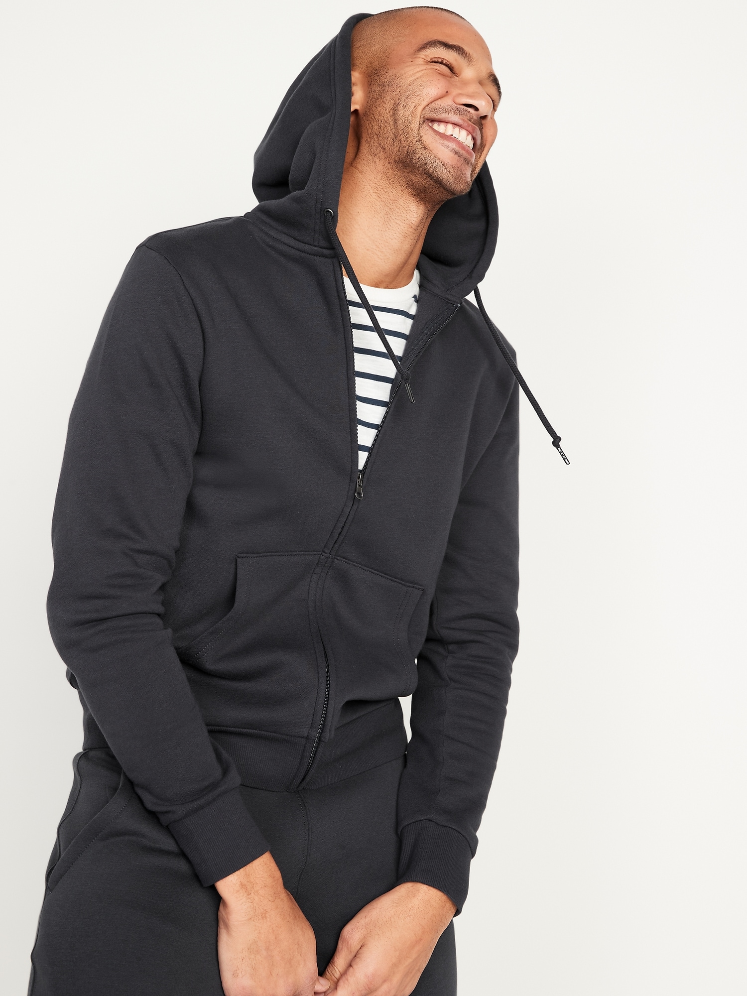 old navy black zip up hoodie