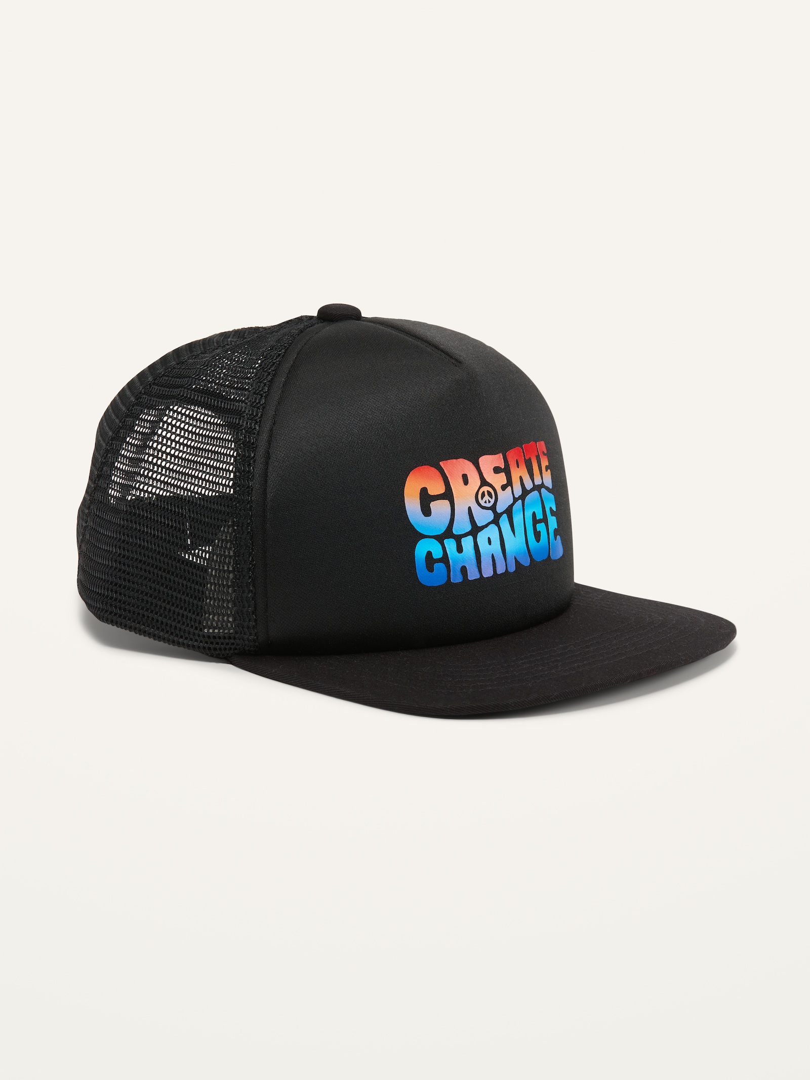 graphic flat bill hats