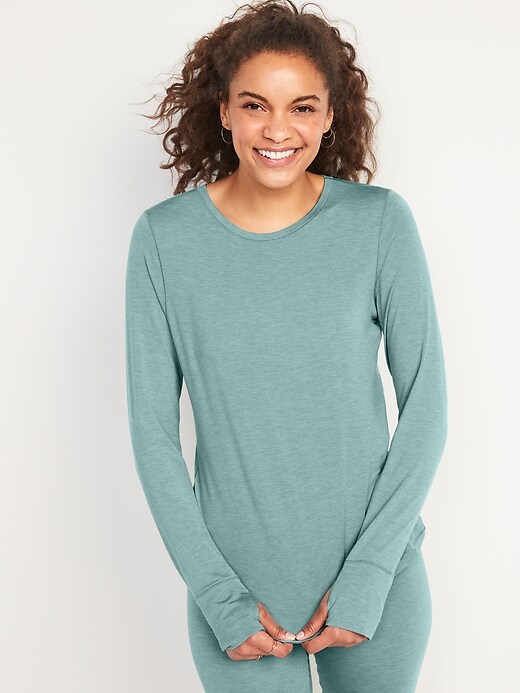 Image number 7 showing, UltraBase Merino Wool Long-Sleeve Base Layer T-Shirt for Women