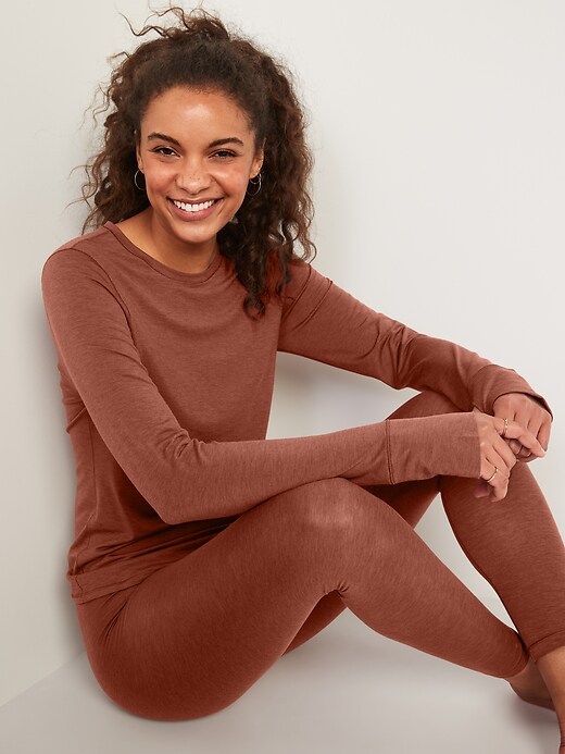 Image number 3 showing, High-Waisted UltraBase Merino Wool Base Layer Tights for Women