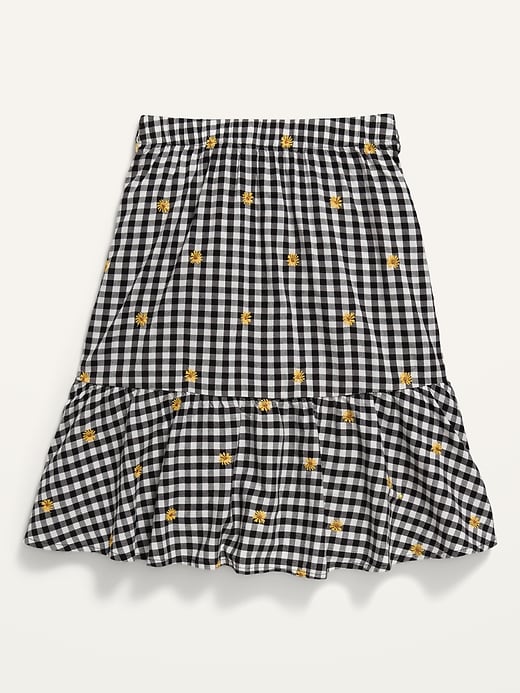 View large product image 1 of 2. Tiered Printed Midi Skirt for Girls