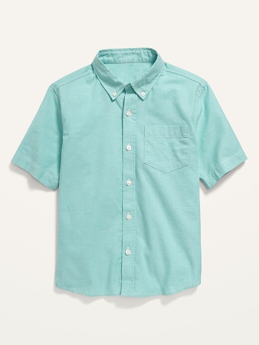 Short-Sleeve Oxford Pocket Shirt for Boys