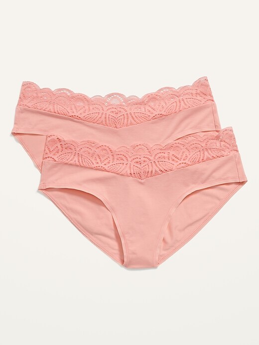 Old Navy Maternity 2Pack LaceTrim Supima® CottonBlend BelowBump