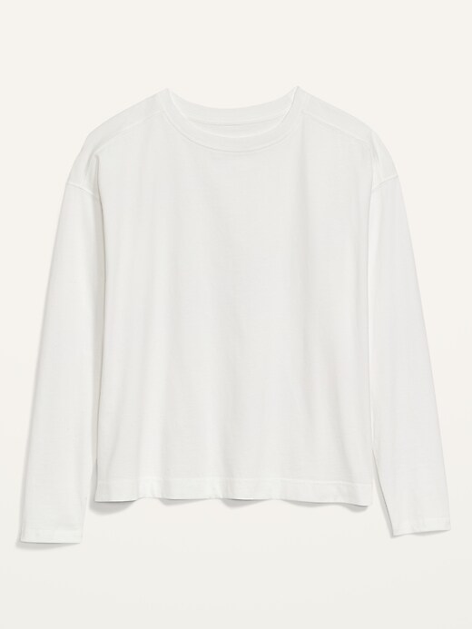 Image number 4 showing, Long-Sleeve Vintage Loose T-Shirt for Women