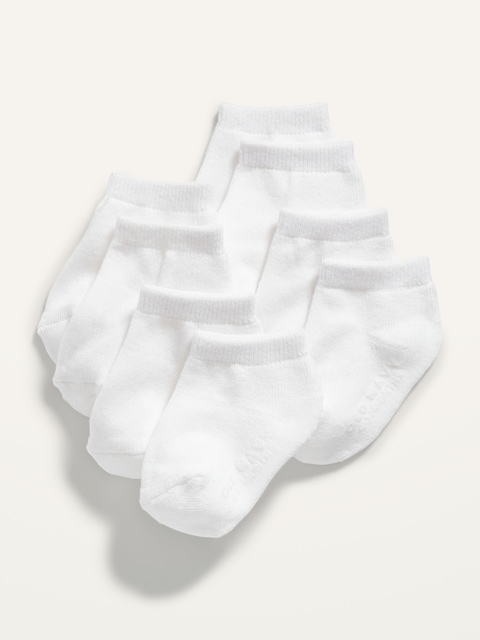 Socquettes unisexes pour Tout-petit et Bébé (paquet de 4 paires)
