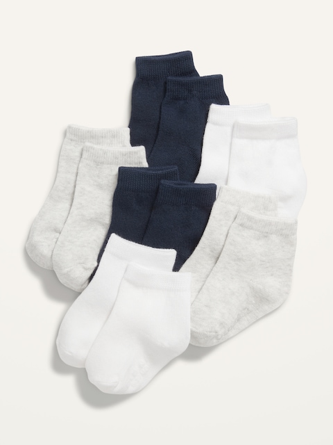 Chaussettes unisexes pour Tout-petit et Bébé, paquet de 6 paires