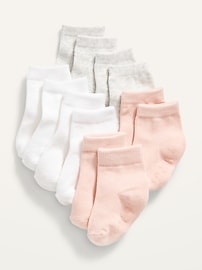 L'image numéro 1 présente Chaussettes unisexes pour Tout-petit et Bébé, paquet de 6 paires