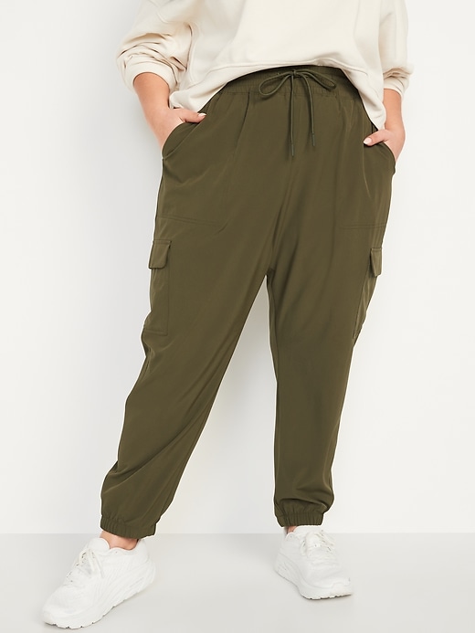 Image number 7 showing, High-Waisted StretchTech Cargo Joggers