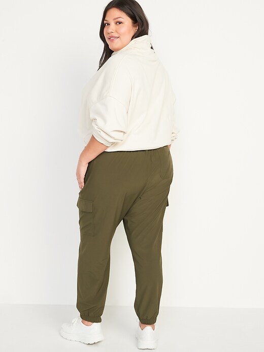 Image number 8 showing, High-Waisted StretchTech Cargo Joggers