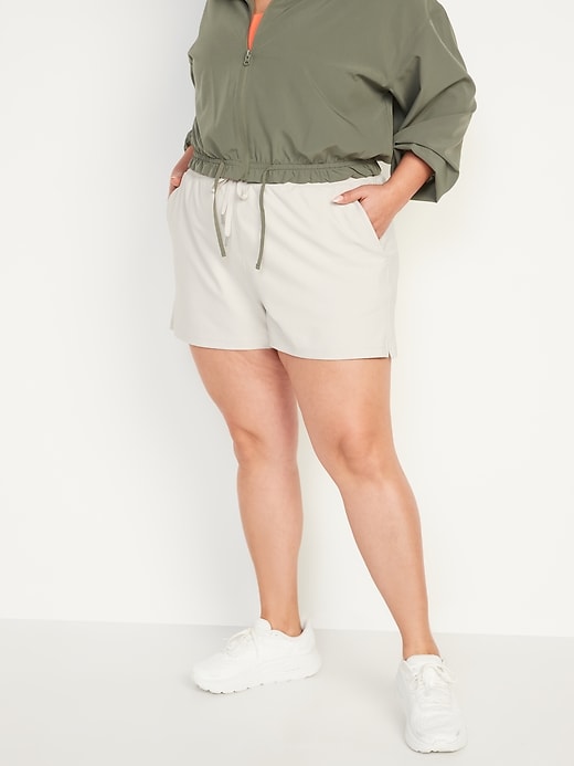 Image number 7 showing, High-Waisted PowerSoft Loose Shorts -- 3-inch inseam