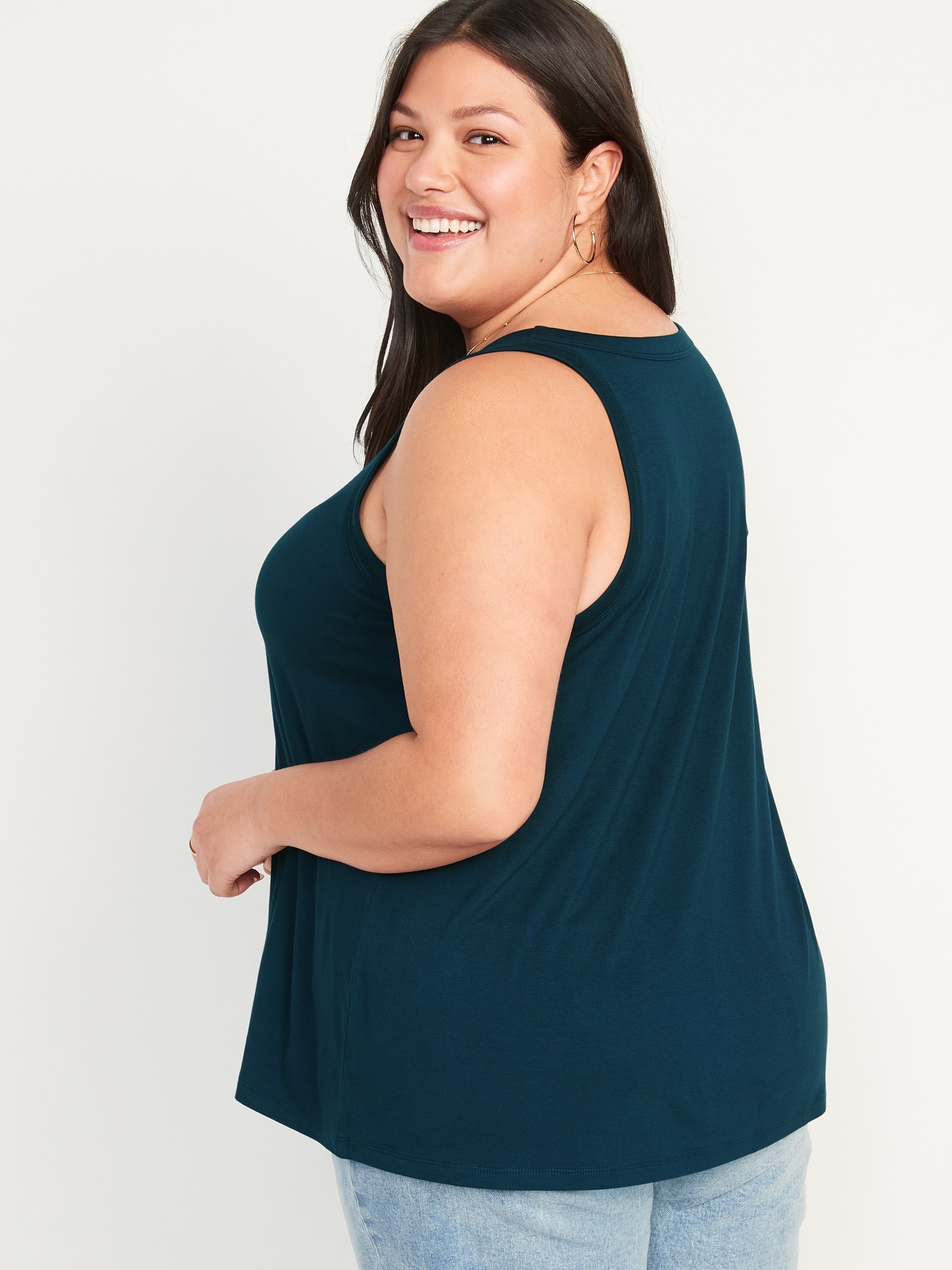 Navy blue tank clearance top plus size