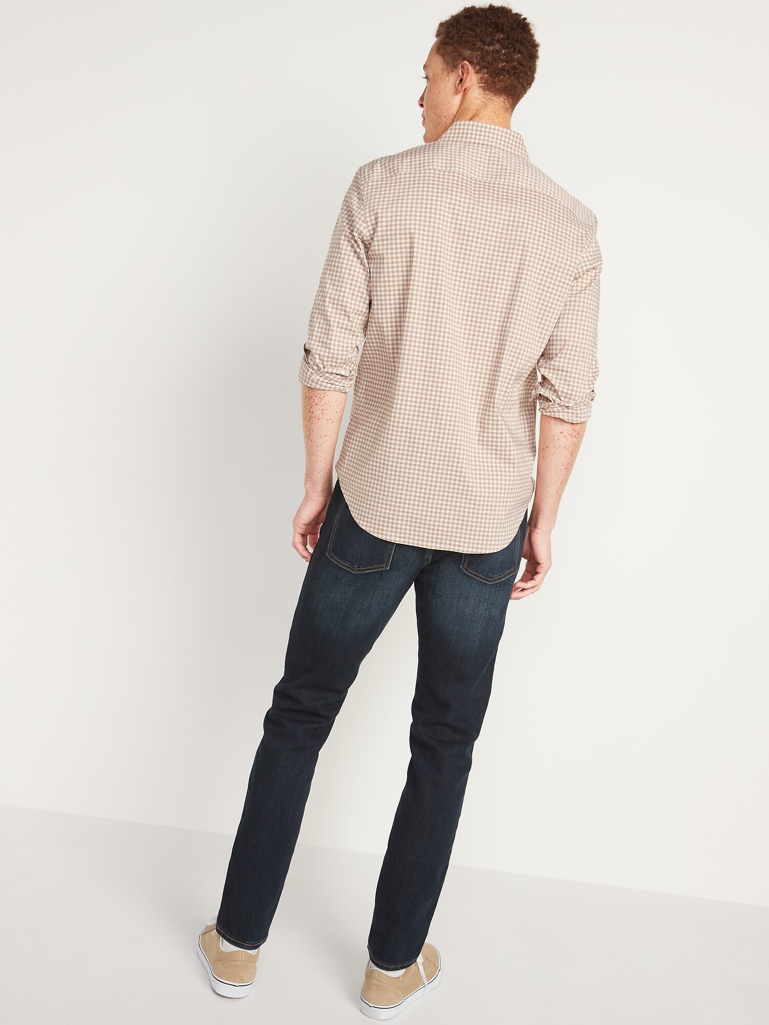 Relaxed Slim Taper Built-In Warm Jeans 