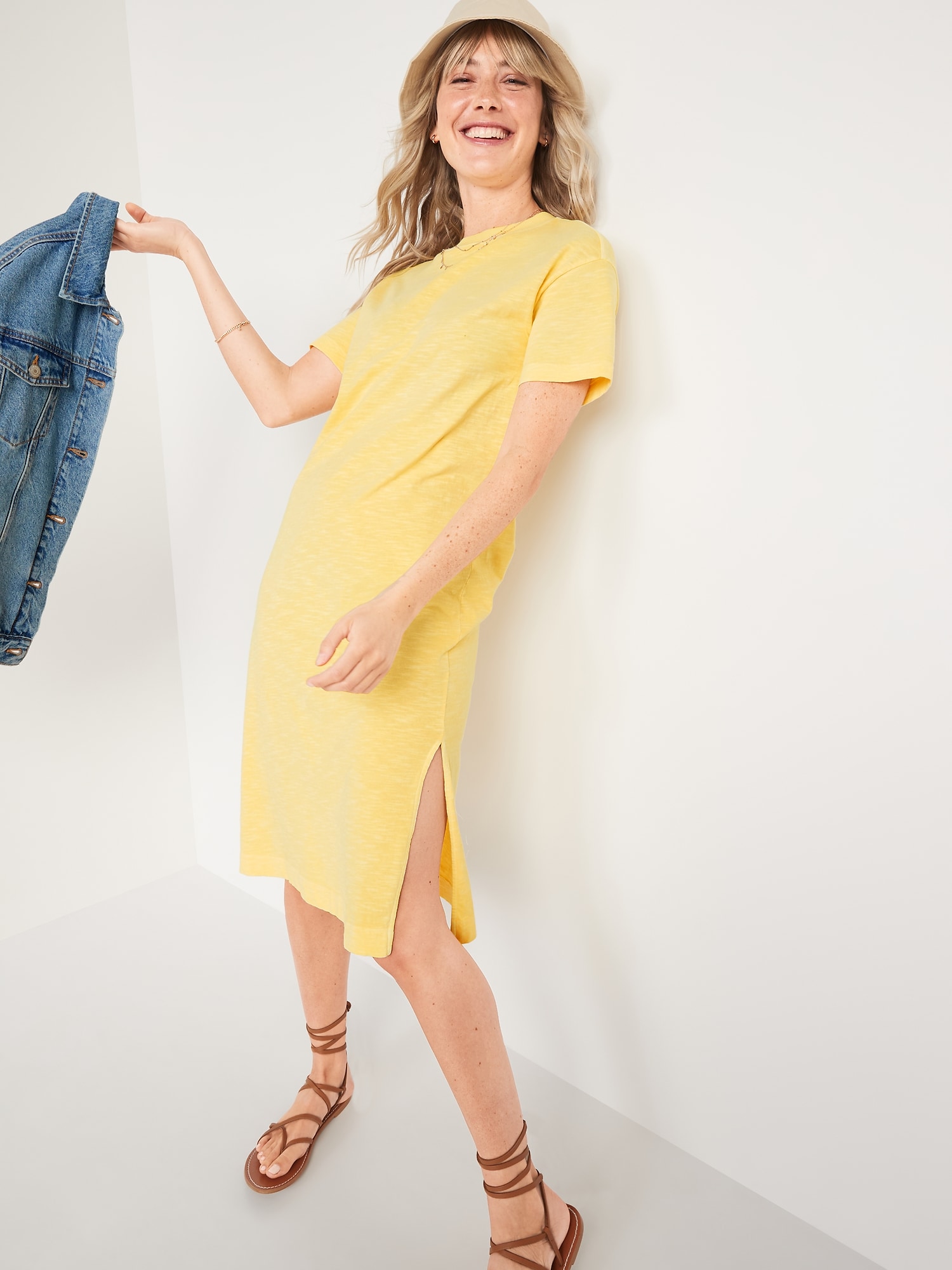 Vintage T-Shirt Midi Shift Dress for 