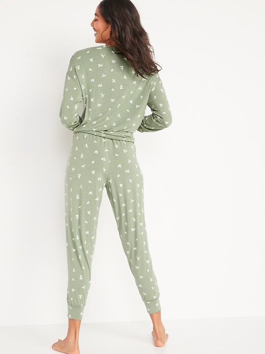 Image number 5 showing, High-Waisted Sunday Sleep Ultra-Soft Jogger Pajama Pants