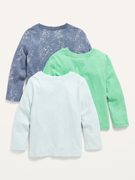 Unisex Long-Sleeve T-Shirt 3-Pack for Toddler