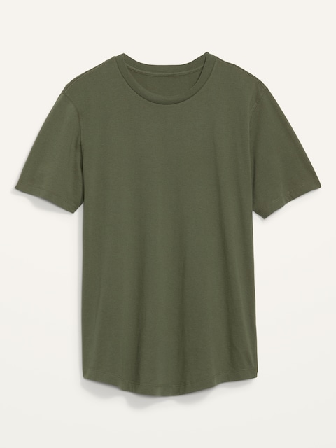 Soft-Washed Curved-Hem T-Shirt
