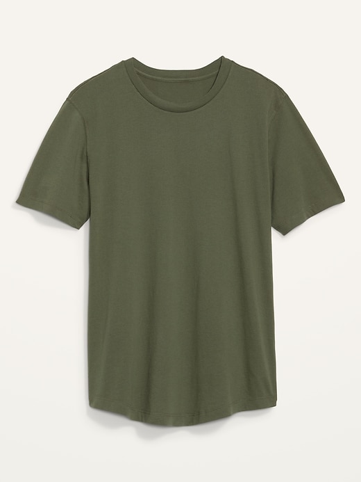 View large product image 1 of 1. Soft-Washed Curved-Hem T-Shirt