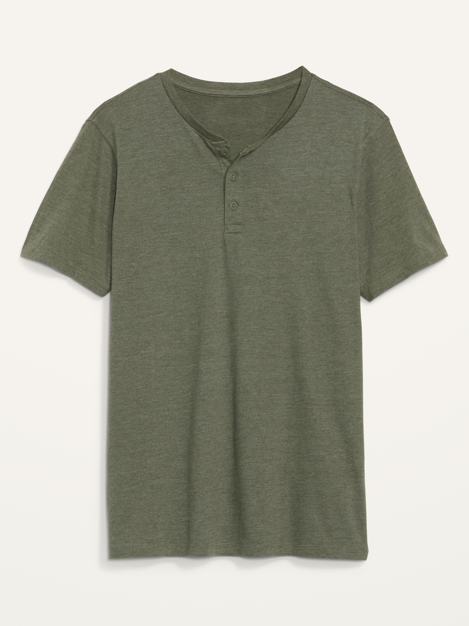 Old Navy Soft-Washed Short-Sleeve Henley T-Shirt for Men green. 1