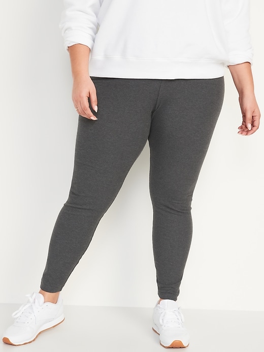 Image number 7 showing, High-Waisted Rib-Knit Leggings For Women