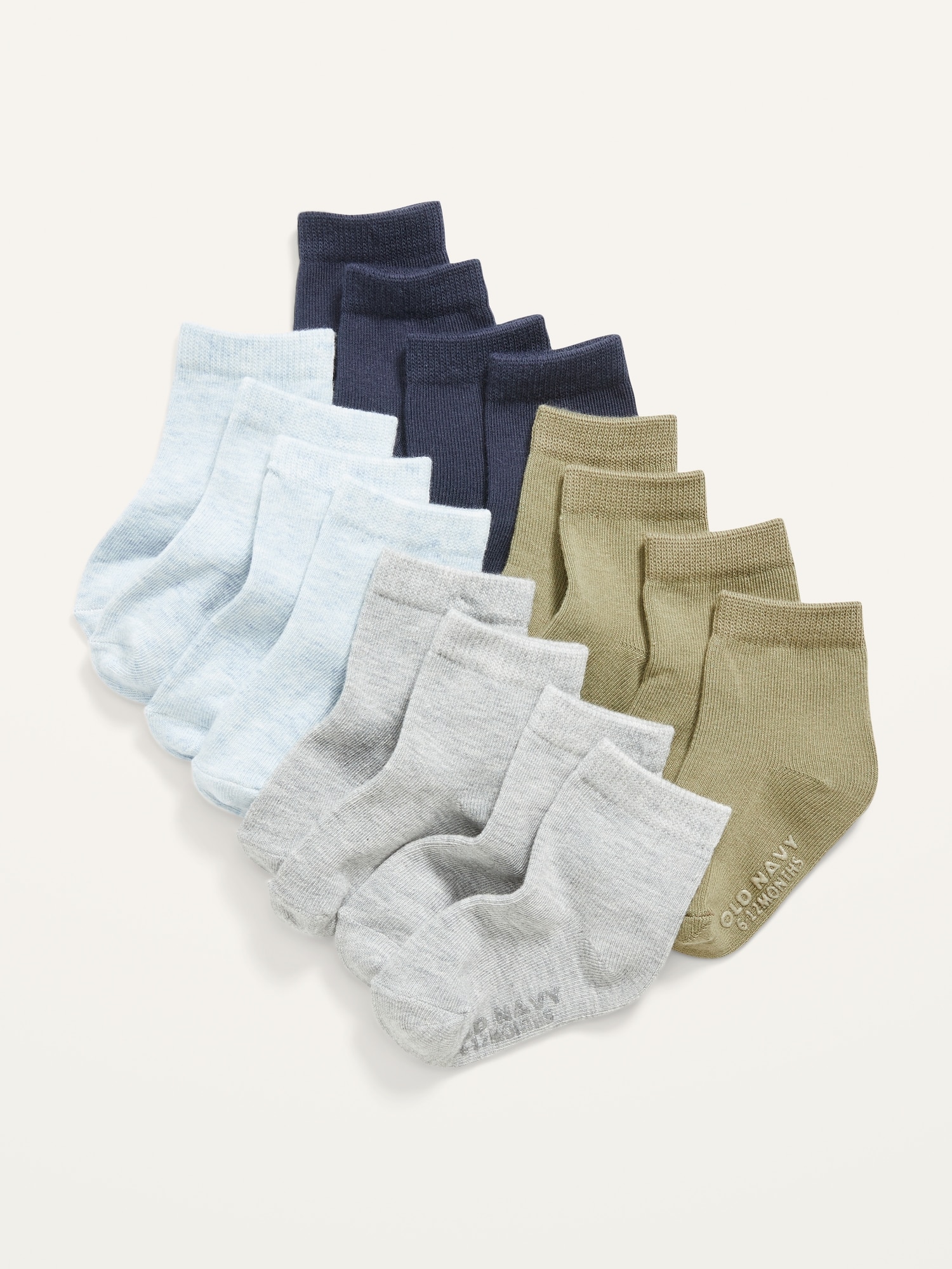 Old Navy Unisex Crew Socks 8-Pack for Toddler & Baby multi. 1